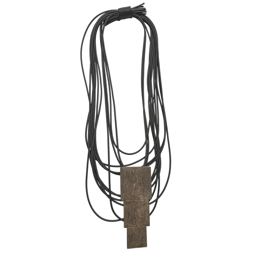 Jane Mohr Dress to Kill Necklace Womens OS Black Excellent Artsy Multi-Strand